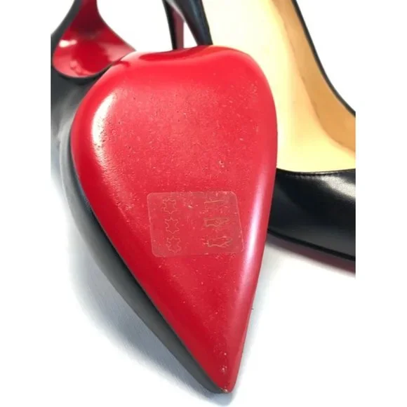 CHRISTIAN LOUBOUTIN Pigalle Follies 100mm Shiny Nappa Leather Pumps EU:36.5